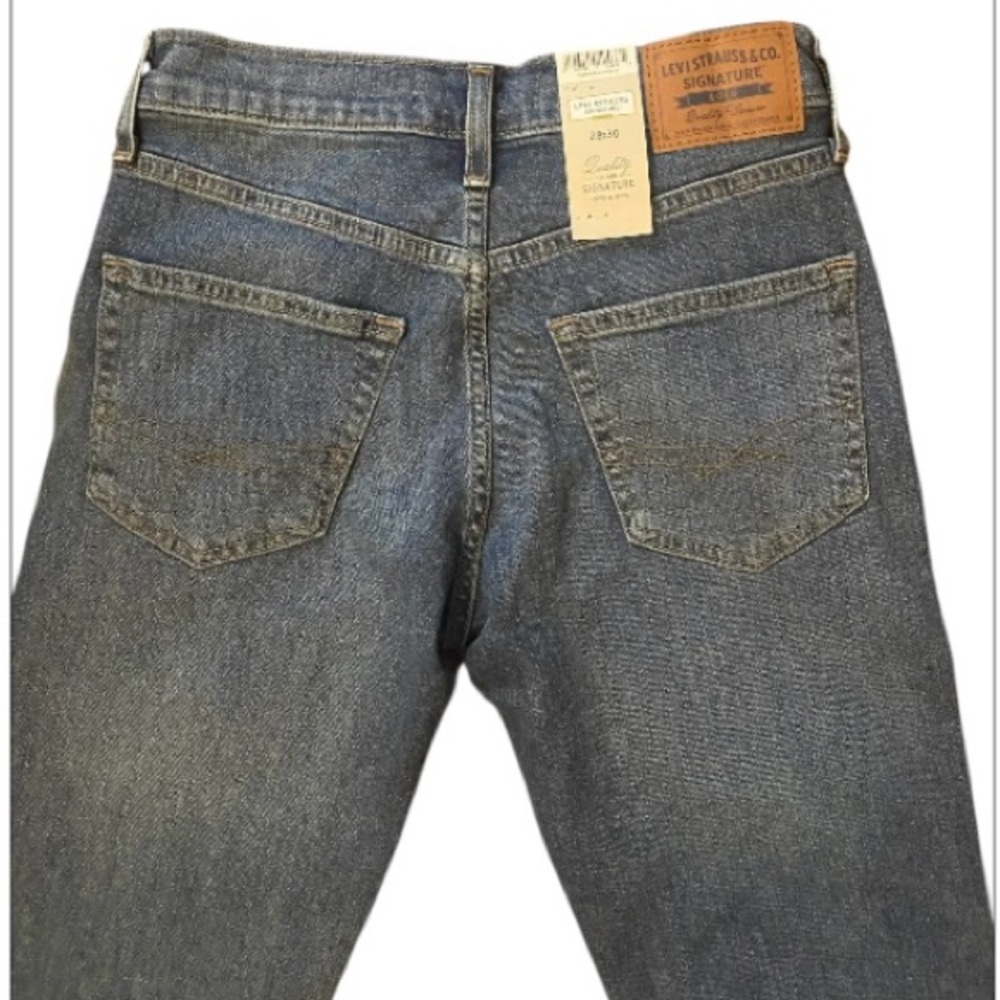 Levi's Strauss Mens Classic Slim Fit Blue Jeans size 28x30 - Picture 4 of 11